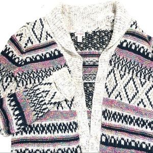 CAT & JACK Boho Long Cardigan Pre Teen Sweater